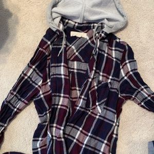 Hooded flannel